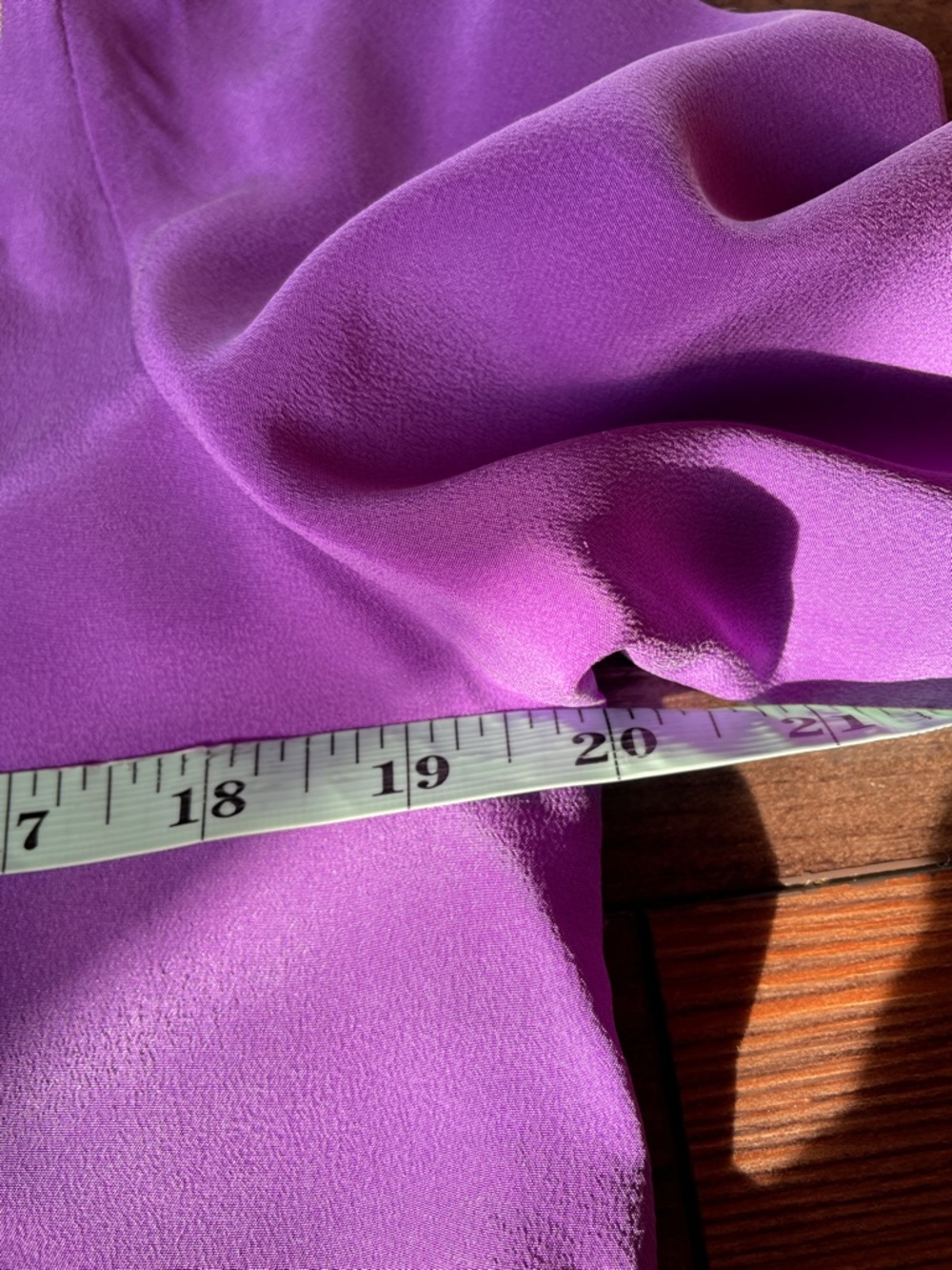 NWT Bob Mackie Purple Button-Down White Embroidered Floral Tunic Mandarin Collar - Picture 9 of 10
